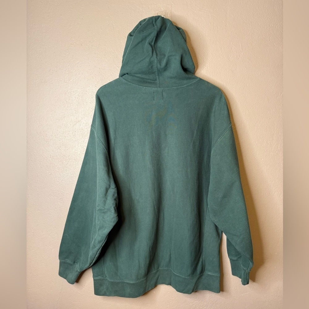 GAP Mens Vintage Dark Green Pullover Hoodie Size Medium Streetwear Retro Classic - Picture 11 of 16